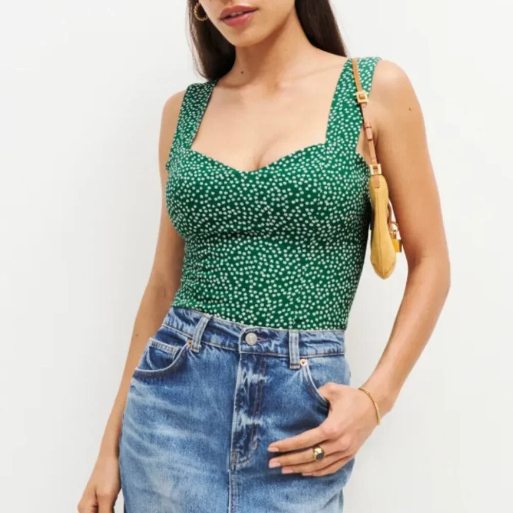 NWT Reformation Hester Top Sz4/6 Wyoming Floral